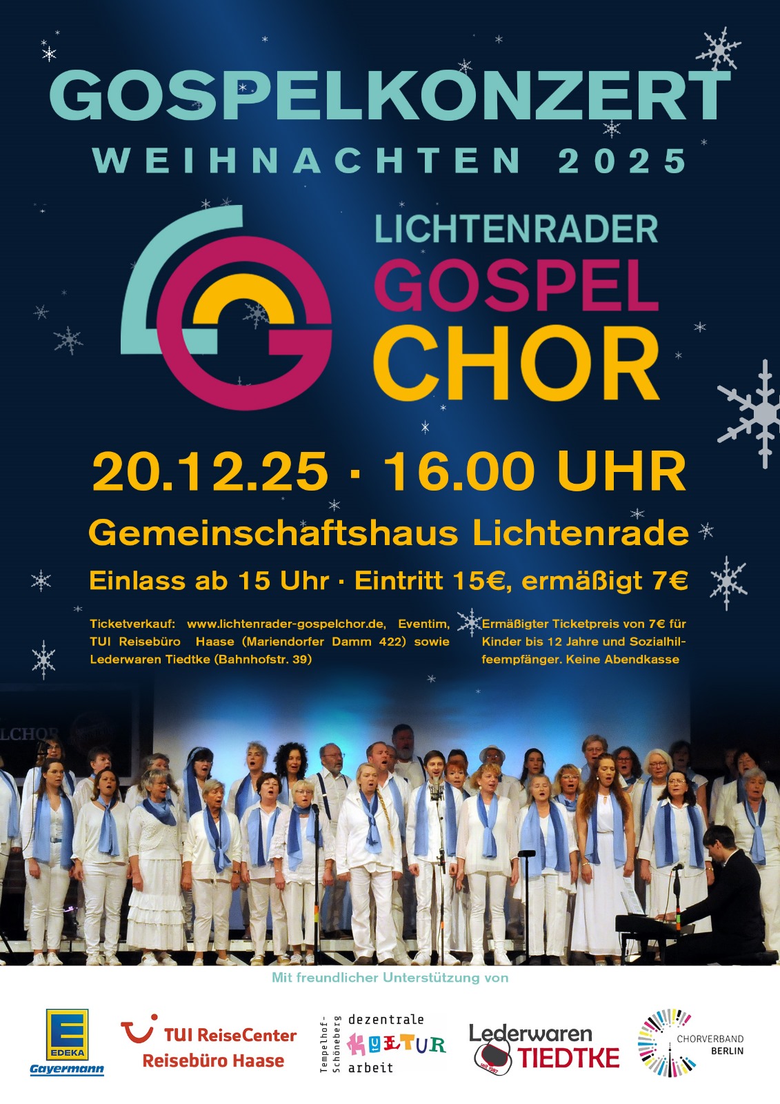 Plakat Weihnachtskonzert 2025
